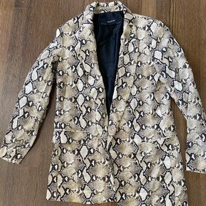 Zara Snake Skin Blazer